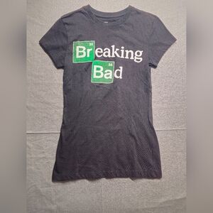 Breaking Bad Periodic Table Bromine Barium Ladies Medium T-Shirt Black 2013 Slim